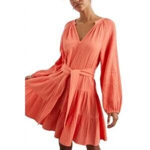 NWT-RAILS AURETA DRESS PAPAYA